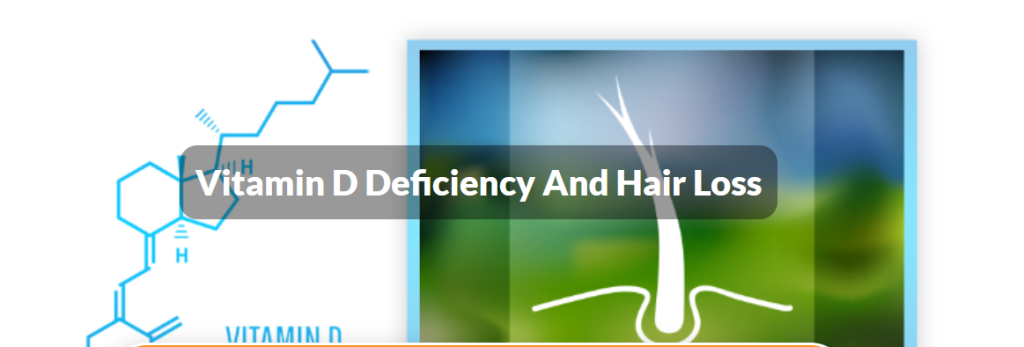 Male hair loss vitamin D